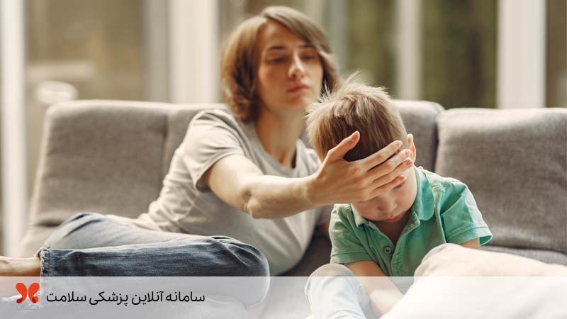 پایین آوردن تب کودک